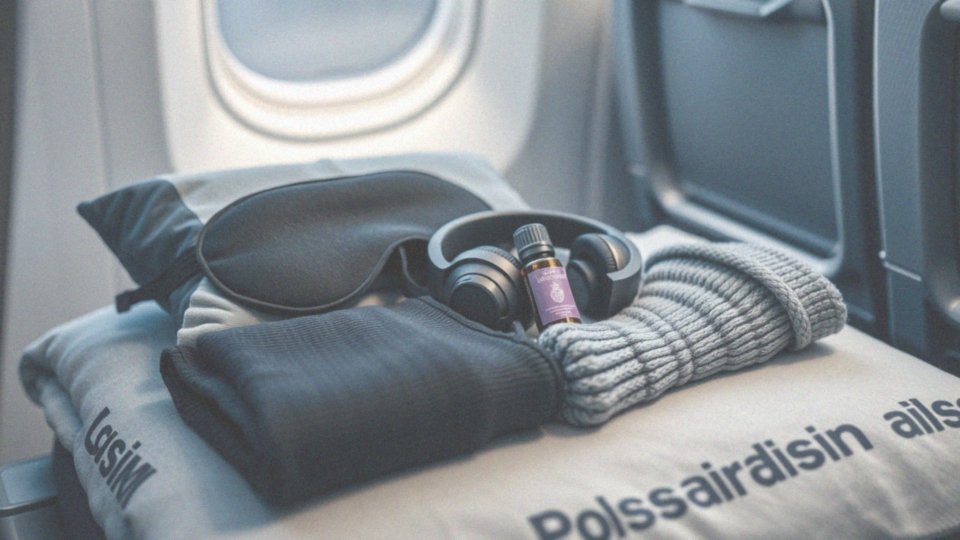 Jakie akcesoria pomagają w relaksacji podczas długiego lotu?
